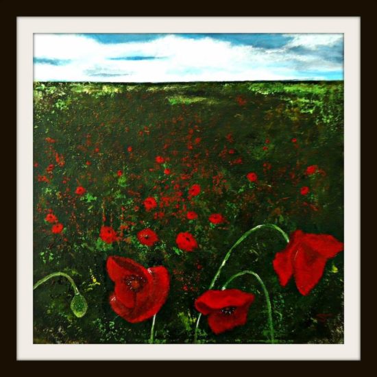 Poppyfield Painting by Serena Salvatore