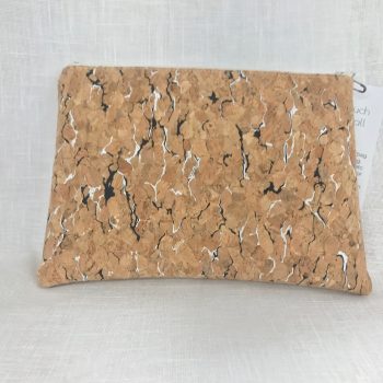 Cork zipped pouch by Sarah Bowles