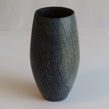 Ebonised Oak Vase by Martin Gomme