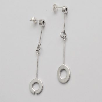 Contemporary mis-matched earrings by Jane Martin