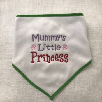 Baby's bib - "Mummy's Little Princess" by Dee Nolan