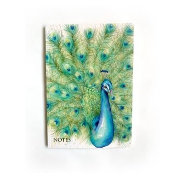 Peacock Notebook by Beverley Fisher