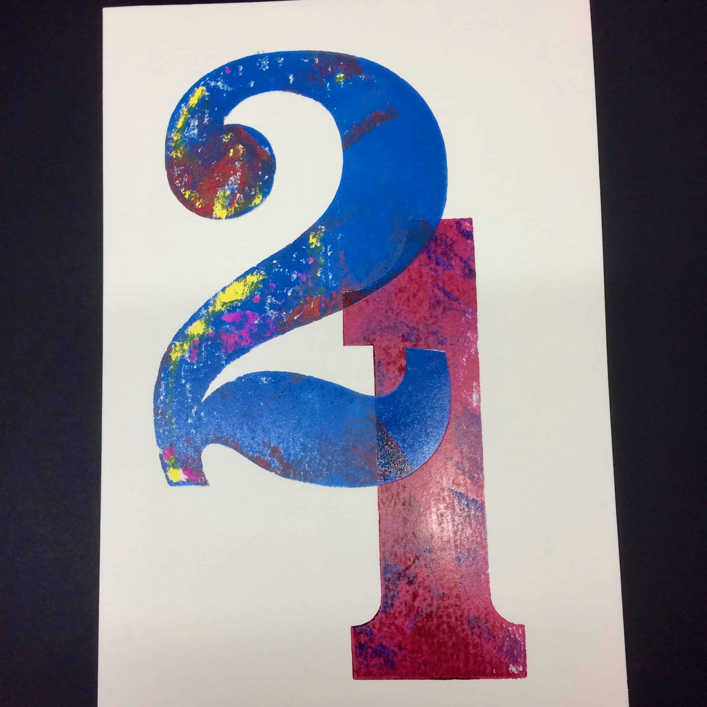 21 Birthday Card by David Wadmore
