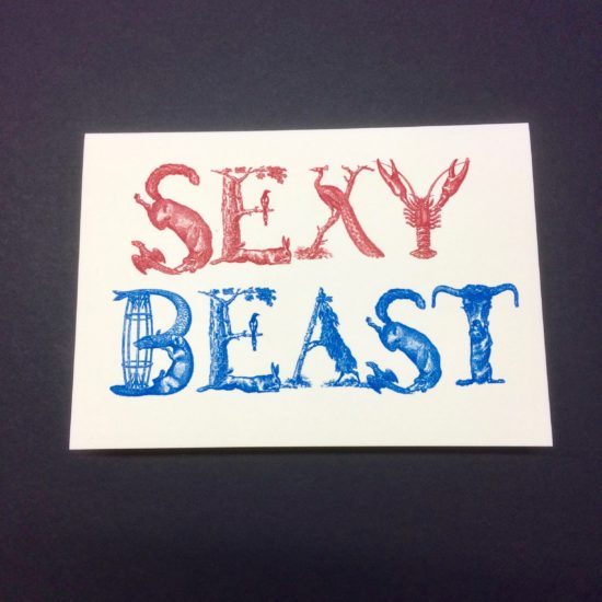 Sexy Beast Greetings Card by David Wadmore