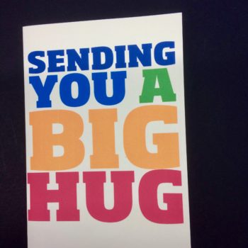 Sending you a big hug Greetings Card by David Wadmore