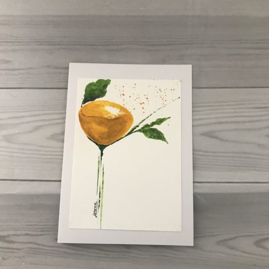 Hand-painted card by Serena Salvatore