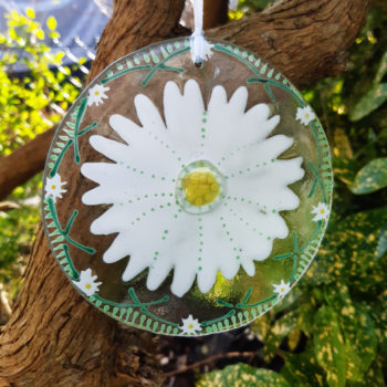 Daisy Hanging Ornament by Christine Jeffryes