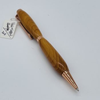 Yew Wood Pen by Tony Clifford