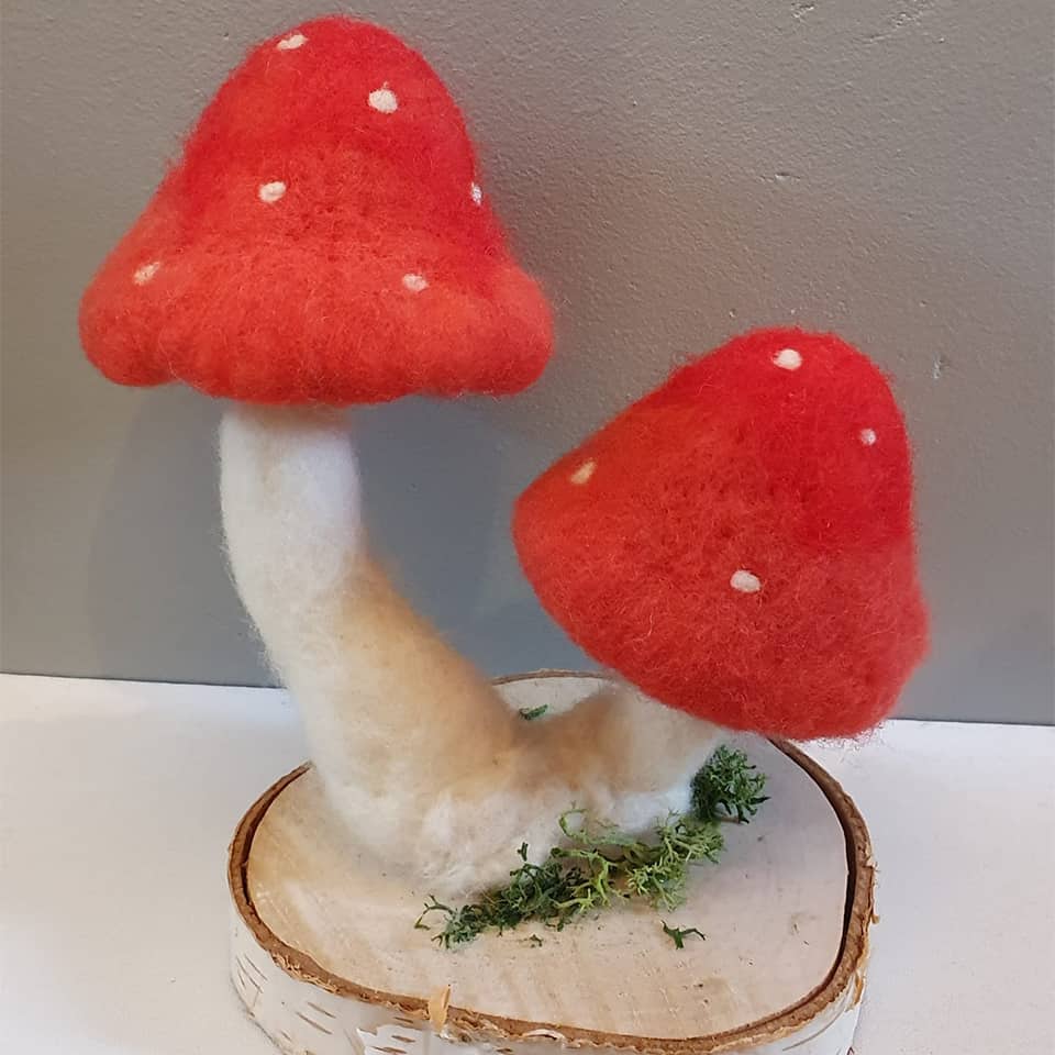 Needle-felted Toadstool Workshop