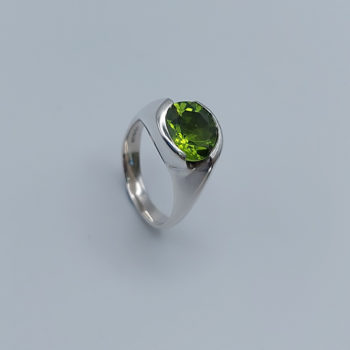 Peridot Ring in Sterling Silver by Jane Martin