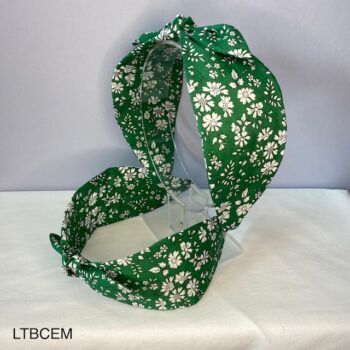 Liberty Capel Emerald Green headband with bow by Jo Weeks