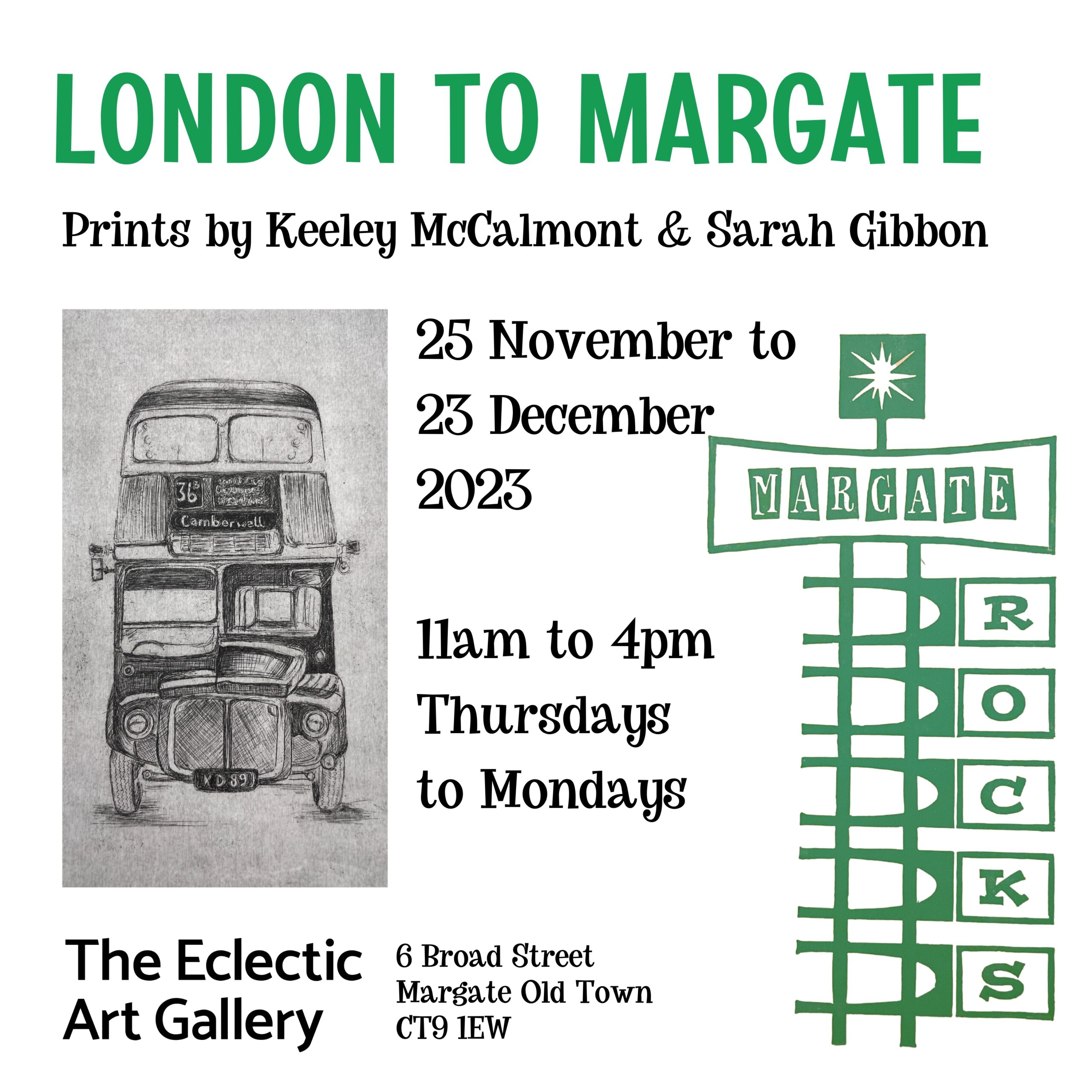 London to Margate: Hand-pulled Prints